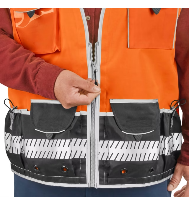 Chaleco de Seguridad de Alta Visibilidad Clase 2 para Supervisores -LIQUIDACION XL